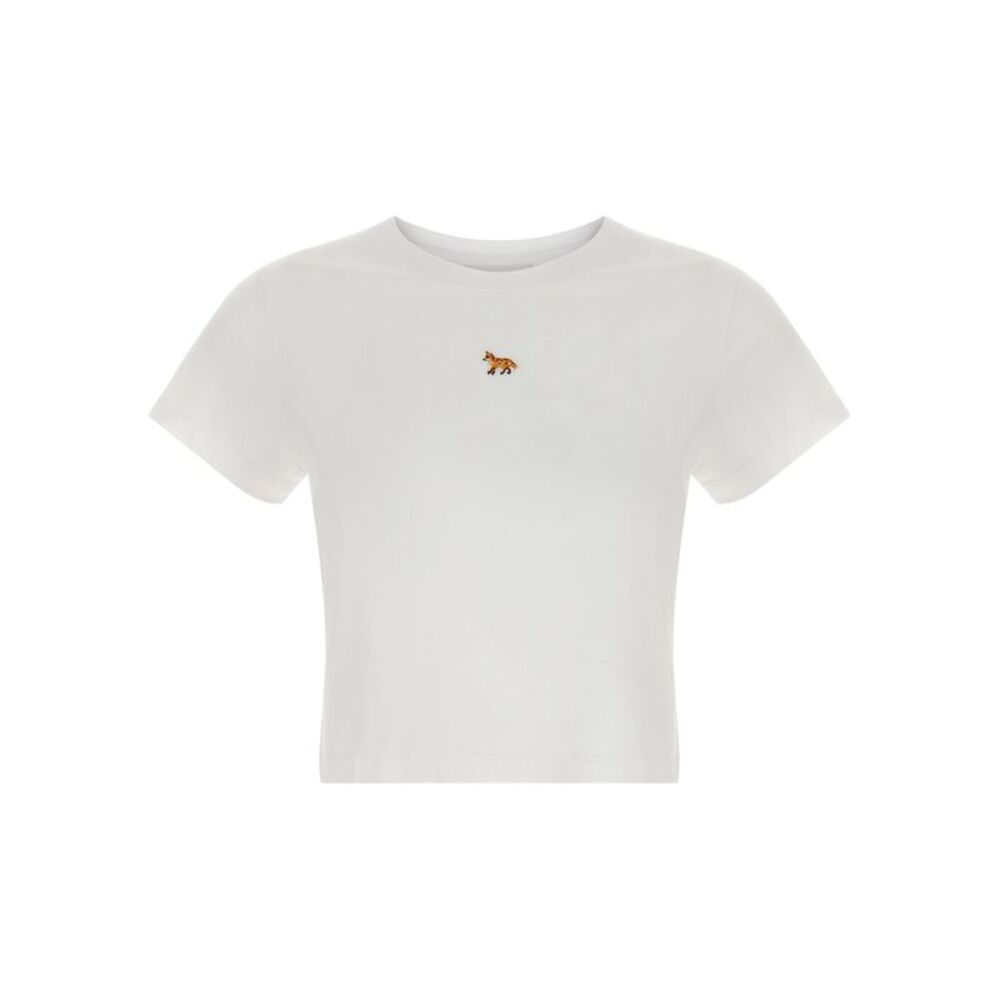 Maison Kitsuné Women's Baby Fox Cropped T-Shirt